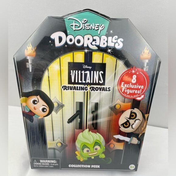 Disney ~Doorables ~Villains Rivaling Royals Collection Peek 8 Figures - Picture 4 of 6